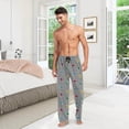 thumbnail image 7 of GZHJMY Lovely Dog Claw Mens Pajama Pants, Comfortable and Soft Men&nbsp;Pajama&nbsp;Bottoms, with Pockets and Drawstring, Christmas New Year Birthday Father's Day, 7 of 7