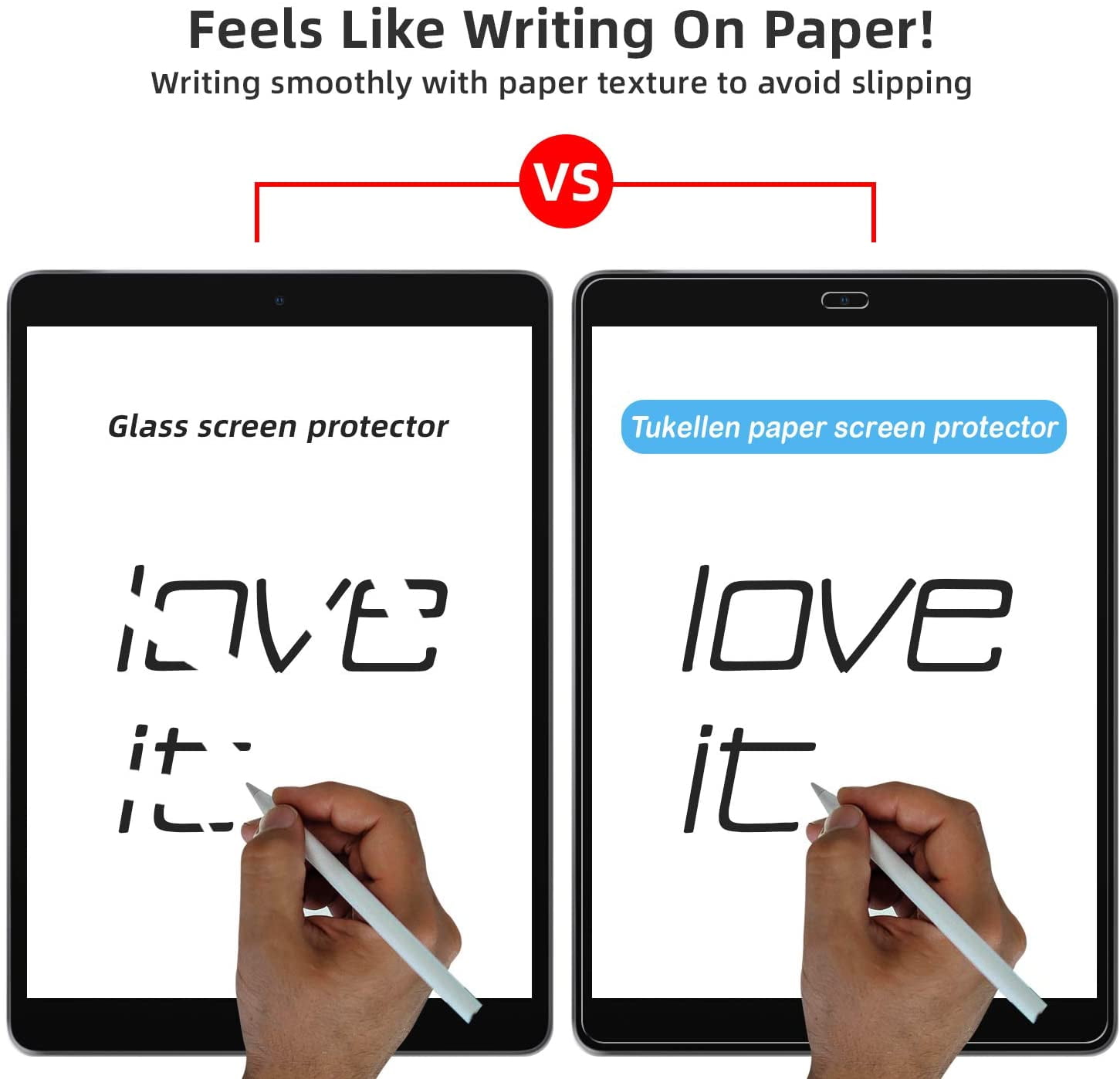 FHDFHD Like Paper Screen Protector for iPad pro 12.9 Inch(2015/2017 Model, 1st/2nd Gen),Drawing Writing Like Paper, Anti Glare Scratch Resistant Matte PET Film,Compatible with apple pencil (2 Pack)