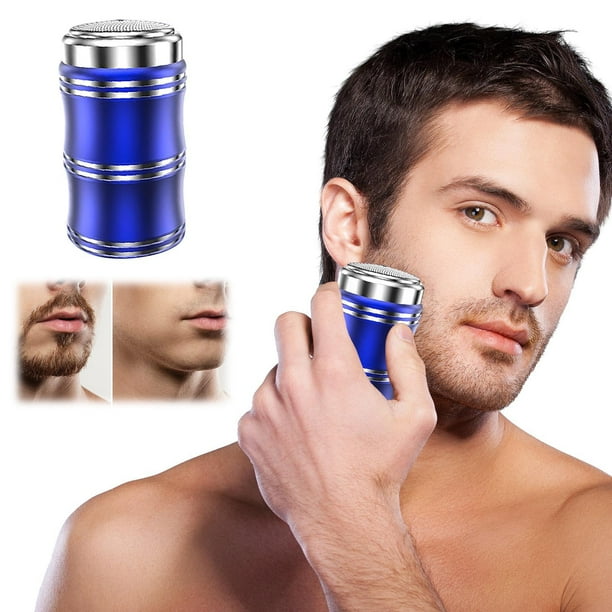Afeitadora de metal para hombres con carga USB y cuchilla plegable
