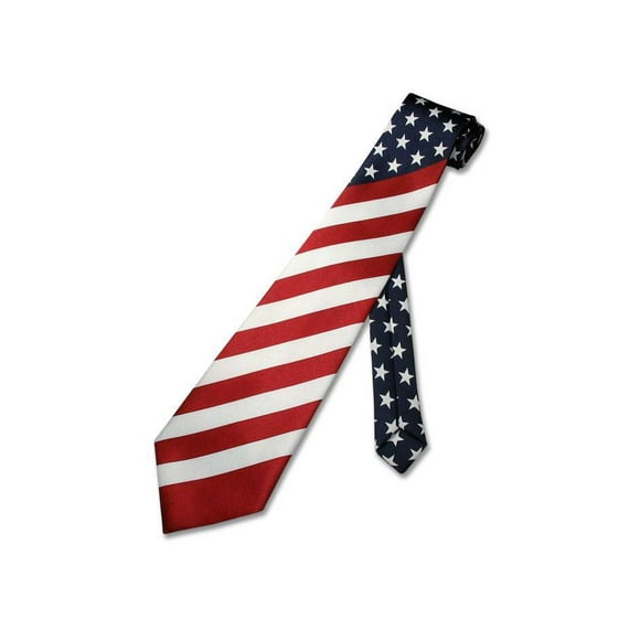 Drapeau Américain Cravate Hommes Nouveau Cravate Patriotique