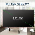 thumbnail image 3 of Black Screen Cover for 60" to slim 65" TV, Outdoor Waterproof Weather Resistant, 3 of 7