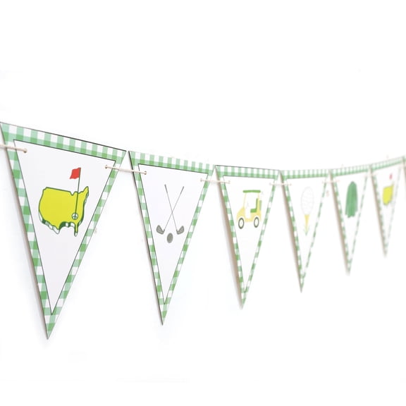 Golf Themed Birthday Banner, 1st Birthday Party Decor, Hole In One Celebration