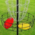 Golf Basket Target, Disc Golf Baskets w/Double Steel Chains, 12Chain