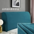thumbnail image 4 of Zhuge 1 piece for bedroom decoration headboard protective cover, all inclusive, detachable, washable, elastic plush fabric headboard dust cover, 1.8m long (dark blue), 4 of 4