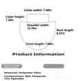 thumbnail image 5 of 3PCS Detachable Dickey Collar Blouse for Women Fake Half Shirts Faux False Collars Set Half Mock Turtleneck collars, 5 of 8