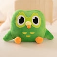 thumbnail image 1 of Kawaii Duolingo búho verde juguete de peluche Plushie de Duo el búho dibujos animados Anime búho muñeca suave Animal relleno niños regalo de cumpleaños, 1 of 5