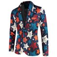 thumbnail image 3 of toraway Costume en Lin pour Hommes Grands et Forts Automne Mode Décontractée Boucle Imprimée Mode Simple Doux Travail Formel Chaud Hauts Doux TG, 3 of 4