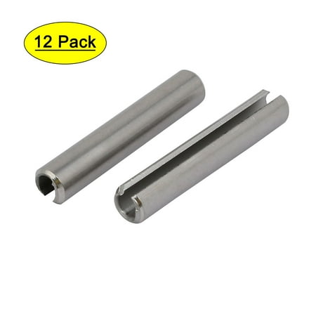 

Uxcell M5x30mm 304 Stainless Steel Split Spring Dowel Tension Roll Pin 12pcs