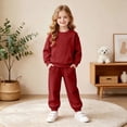 thumbnail image 6 of yboeqw Girls Clothes Fall Winter Outfits for Teen Girl Pullover Tops Pants Little Kids Girls Clothing Sets,Size 6-7 Years, 6 of 6