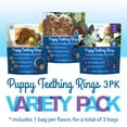 thumbnail image 6 of N-Bone Puppy Teething Rings for Puppies, Dog Treats Variety Pack, Small Pack Dog Treats, Dental Chews for Dogs, Teething Relief for Puppies, 9 Count 3 Flavor Pack, 10.8 oz, 6 of 19