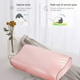 thumbnail image 6 of EGYMEN Satin Silk Pillowcase, 16"x24", Memory Foam Neck Guard Pillow Cover, Cool and Breathable Bedding Pillowcase, Zipper Closure Hair Protection Satin Pillow Sham, 6 of 8