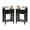 Black-2pcs, variant on UBesGoo Set of 2 Night Stands for Bedroom Rustic Nightstand Bedside End Tables with Drawer Storage,White