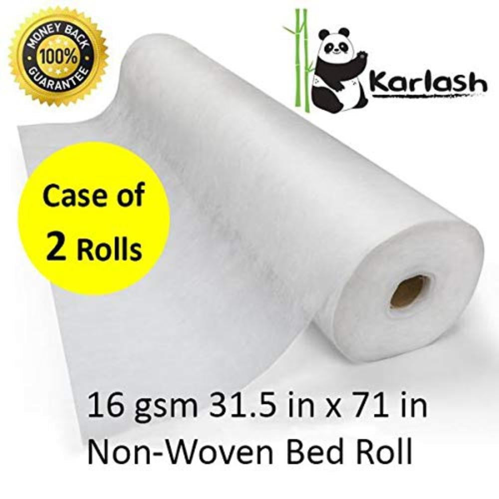 Disposable Non Woven Bed Sheet Roll Massage table paper roll 16gms Thick (PACK OF 2), Absorbent