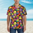 thumbnail image 6 of Picia Hawaiian Style Gentle Cotton Regular Fit Short Sleeve Casual Hawaiian Shirt for Men-XX-Large, 6 of 9