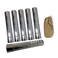 thumbnail image 3 of 7 Piezas Chimenea Tubo Chimenea Tubería Acero Inoxidable Extensión Malla Cubierta Función Antiescaldadura Adecuado para Camping Estufa de Tienda, 3 of 9