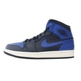 thumbnail image 2 of Mens Air Jordan 1 Mid Obsidian Game Royal Summit White 554724-412, 2 of 5