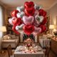 thumbnail image 4 of Globos PNIOTAIN de 18" en forma de corazón, foil, 30 piezas, rojo, rosa y plateado, 4 of 9