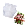 thumbnail image 6 of Mushroom House Silicone Mold for Resin Art Crafting and Concrete Decor Projects, 6 of 8