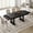 Black, variant on Panapinka Industrial Dining Table for 6-8 with 2 Drawers, 71-Inch Wood Kitchen Table with Large Tabletop & Sturdy Frame, Rectangular Dining Room Table for Dinner, Living Room