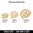 thumbnail image 2 of Cute Chubby Manatee Wood Buttons for Crochet Knitting Sewing DIY Craft - Various Sizes (8pcs), 2 of 7