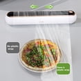 thumbnail image 4 of Lubelski Cling Film Cutter Wall Mount Punch Free Hidden Blade Magnetic Wrap Dispenser Tear-Free Large Roll Disposable Plastic Wrap Cutting Box Kitchen Supplies, 4 of 8