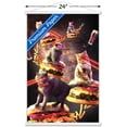 thumbnail image 3 of James Booker - Galaxy Laser Cats On Cheeseburgers Wall Poster with Magnetic Frame, 22.375" x 34", 3 of 6