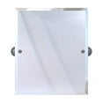 thumbnail image 3 of Pipeline Collection Frameless Rectangular Wall Mounted Tilt Mirror in Matte Black, 3 of 6