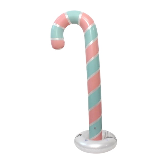 Bastón de inflable navideño, decoración navideña, gran bastón de inflable, suministros para fiesta para puerta de entrada, interior, Estilo D