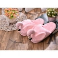 thumbnail image 4 of Women Teens Flamingo Soft Indoor Winter Slippers Gift - Pink, Half Slippers, 4 of 6