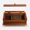 thumbnail image 4 of Wood Jewelry Box Storage Ring Necklace Jewelry Boxes Organizer Bracelet Earrings Transparent Skylight Display Stand, 4 of 6