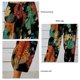 thumbnail image 4 of Pantalones de pierna ancha para mujer Pantalones cortos con estampado floral y cintura elástica con cierre de cordón y puños ceñidos, 4 of 6