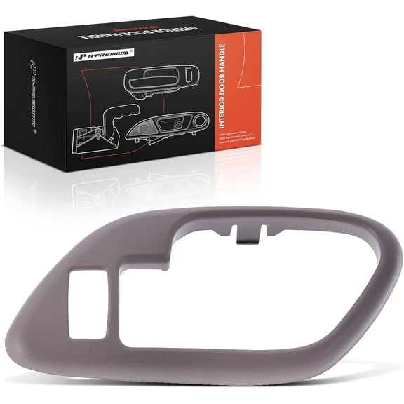 A-Premium Front Passenger Side Interior Door Handle Bezel Compatible with Chevy & GMC & Cadillac Models - Tahoe, K1500 K2500 C1500 C2500 Suburban, Yukon, K3500, C3500HD, Escalade, Brown