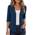 thumbnail image 2 of Hilenly Short Sleeve Cardigans for Women Lightweight Open Front Cardigan Summer Cropped Cardigan, 2 of 8