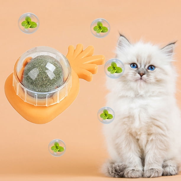Juguetes De Hierba Para Gatos Juguetes Pet Pineapple Catnip Lickable Balls Treats Healthy Catnip Suministros Naranja Likrtyny Para estrenar