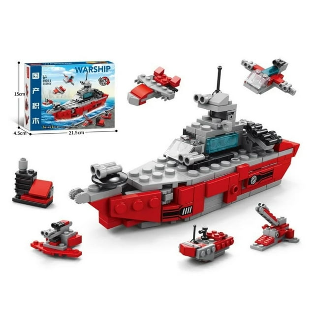 Mini Bloques De Construcción Portaaviones 138 Piezas