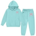 thumbnail image 5 of Jamsmile Toddler Girls Outfit Sets Valentine'S Day Letter Print Hoodie And Pants Two Piece Jogger Soft Kids Tracksuits, 5 of 5