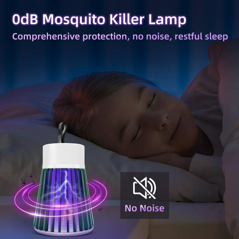 Mosquito Killer LED Light Lamp USB Electronic Fly Bug Insect Zapper Trap  Pest