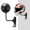 thumbnail image 5 of fankhu Motorcycle Helmet Rack 180 Degree Rotating Multifunctional Helmet Bracket with 2 Hooks Bicycle Helmet Display Hanger Stand Helmet Accessories for Motorcycle Bike Coats for Caps, 5 of 9