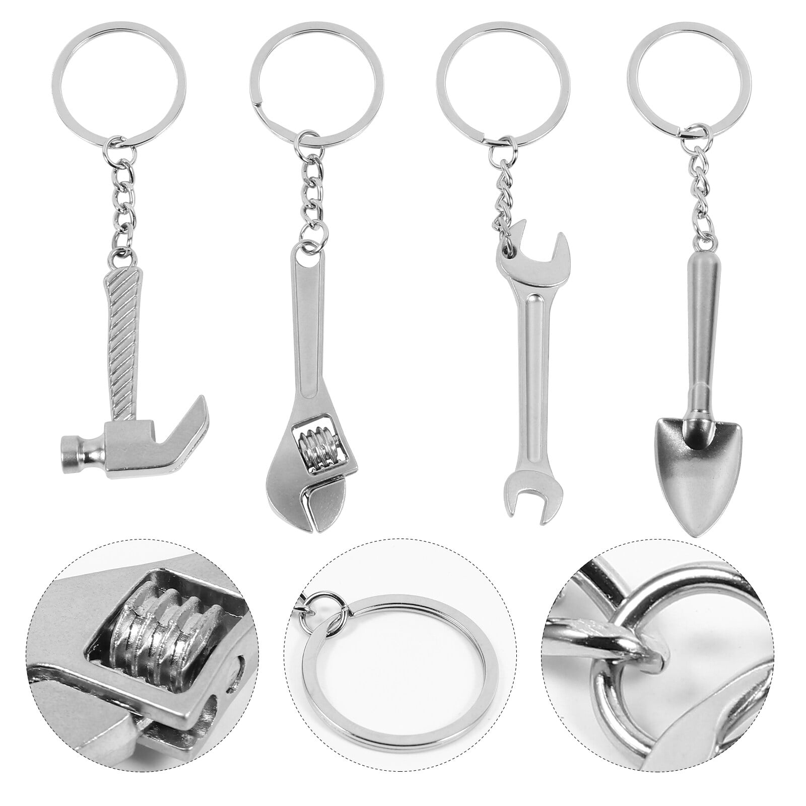 Raindrops 4-Pack Multifunctional Keychains with Key Stylish Small Accessories for Everyone