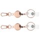 thumbnail image 1 of HEALEEP 2Ud Llavero Retráctil En Aleación De Zinc Con Clip Seguro Para Tarjetas E Identificación Oro Rosa, 1 of 8