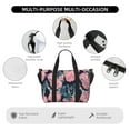 thumbnail image 3 of Travel Duffle Bag Rose Pink Flowers Travel Tote Bags Carry on Luggage Waterproof Weekender Bags with Top Handle Adjustable Shoulde Strap for Travel Gym, 3 of 5