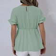 thumbnail image 5 of Cilsoka Dress Shirts for Women Business Casual Ladies Tops And Blouses Plus Size Graphic Tees for Women Purple Blouses for Women Casual My Orders Placed, 5 of 6