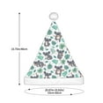 thumbnail image 3 of Fuzoiu Bears and Tropical Leaves Print Santa Hat Christmas Hat for Adults,Santa Hats with Pompom, Unisex Xmas Holiday Hat for Christmas New Year Festive Party Supplies, 3 of 6