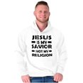 thumbnail image 5 of Jesus Is My Savior Not My Religion Hoodie Sweatshirt Women Men Brisco Brands S, 5 of 6
