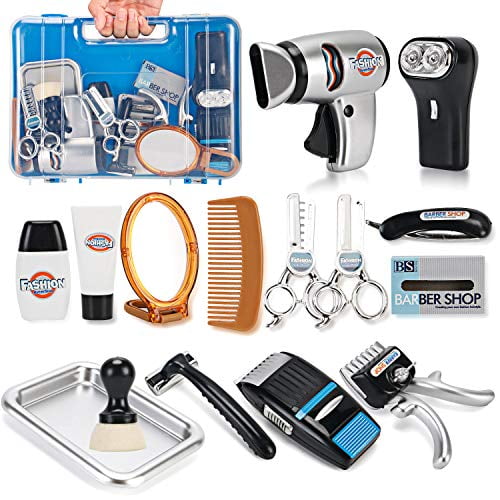 Liberty Imports My First Shaving and Grooming Pretend Play Kit Kids Barber Playset for Boys