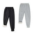 thumbnail image 1 of BIG ELEPHANT Pantalones Deportivos con Forro Polar para Niños y Niñas, Pantalones Deportivos Cálidos de Invierno con Cintura Elástica y Bolsillos de 3 a 16 Años, 1 of 11