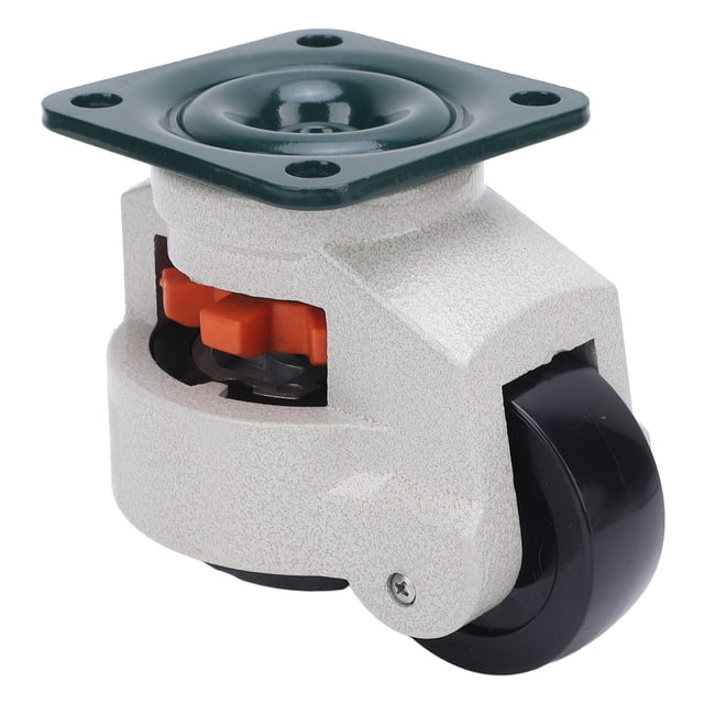 Rueda Niveladora, Rueda De Montaje En Placa De Altura Ajustable Almohadilla De Goma Para Pies Rueda De Nylon De 75 Mm Para Gabinetes De Estantes Domésticos