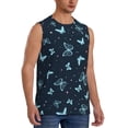 thumbnail image 2 of Bingfone Beautiful Butterflies Pattern Men's Tank Tops Workout Sleeveless Tee Shirts Running Beach Tanks for Men-XX-Large, 2 of 8