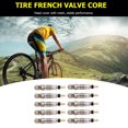 thumbnail image 3 of Ndcxsfigh 10 Uds. Núcleos Válvula Presta Francesa Latón Piezas Reparación Bicicletas Montaña Y Carretera, 3 of 5