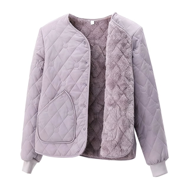 Lovzfmll Veste Décontractée pour Femmes, Style à Capuche à Manches Longues Coloré Violet, TG